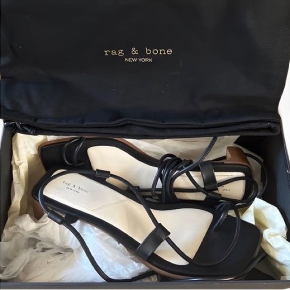 Rag & Bone Cindy Tie Strappy Sandals , Size 7.5 - Picture 4 of 10